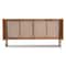 Baxton Studio Rina Ash Walnut Finished and Rattan Full Size Wrap-Around Headboard 159-9813 - alternate 4